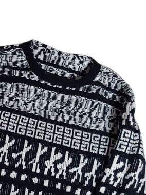 Givenchy x Chito | Men's | Reversible Jacquard | Wool | Patchwork Style Sweater